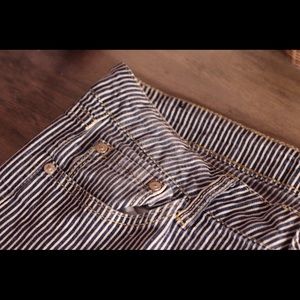 Oversized striped machine washed pant